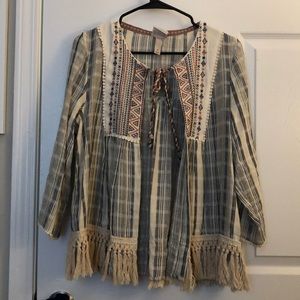 Multi-colored tunic.